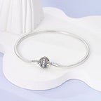925 Sterling Silver Forever Love Peach Heart Bracelets Star Moon Airplane Earth Bracelets For Women Fit DIY Charms Party Jewelry