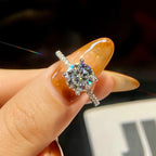 DWJ Luxury 1-5ct Moissanite Diamond Rings for Women Big Solitaire Wedding Real 925 Sterling Silver Luxury Designer Fine Jewelry