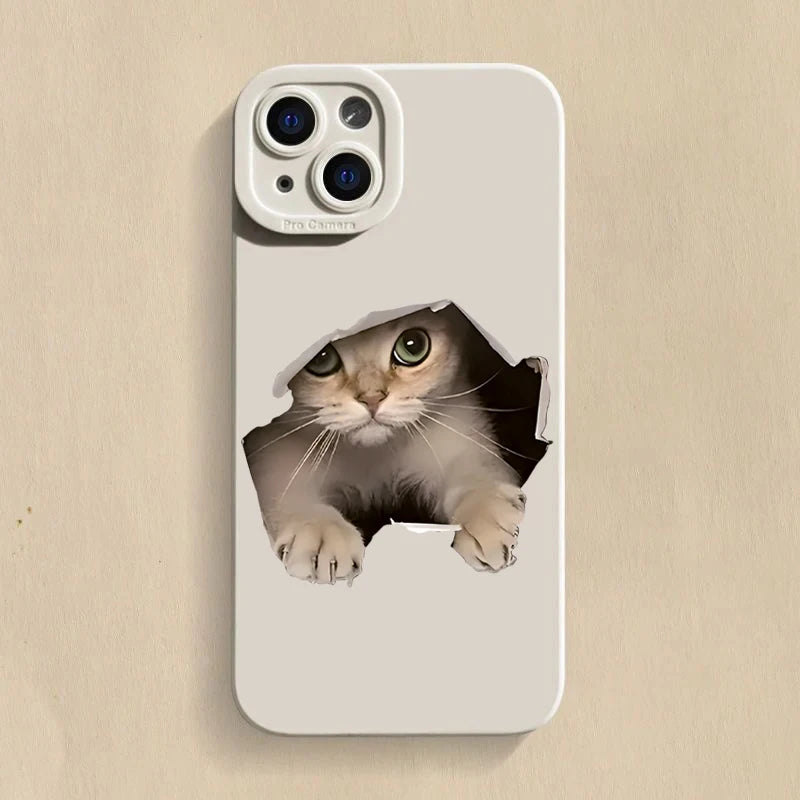 Cute Cat Dog Pattern Case for Samsung Galaxy A16 A14 A54 S25 S24
