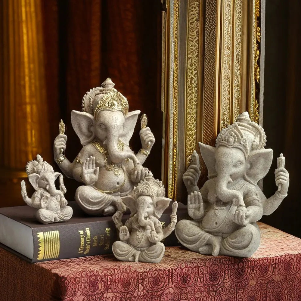Resin Indian Ganesha Shiva God Statue Lord Hanuman Hindu Buddha Religious Feng Shui