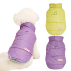Double Sided Dog Winter Vest Windproof Warm Pet Jacket Puppy Kitten Apparel