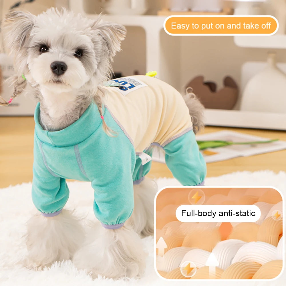 Skin-friendly fabric  Dog Clothes, Buttery Soft Seamless Pet Bodysuit Made from Baby-Grade for Comfort Winter Coats Jumpsuits