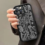 Whale Swimming Sea Case for iPhone 16 15 14 13 12 11 Pro Max Plus XR SE2