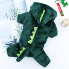Dinosaur Plush Pet Costume Warm Cat Dog Party Cosplay Clothing Outfit