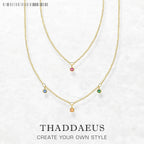 Double Chain Necklace Minimalist 925 Sterling Silver Bohemia Jewellery Gift