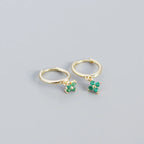 2PC Stainless Steel Cubic Zirconia Small Hoop Earrings Helix Tragus