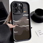 Mountain Cloud Silicon Case for iPhone 17 16 15 14 13 12 11 Pro Max Plus Air