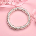 925 Sterling Silver Multi Loop Bracelet Women Hip Hop Party Jewellery Gift