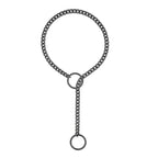 Womens Heart O-Ring Slip Chain Necklace Punk Rock Stainless Steel Cuban Long Necklace Jewelry Adjustable Lariat Y-Necklace Key