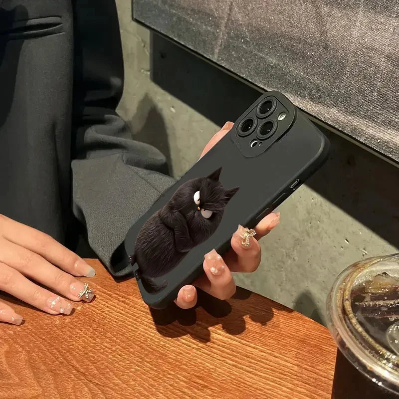 Funny Cool Cat Matte Case for iPhone 17 16 15 14 13 12 11 Pro Max