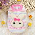 Cartoon Puppy Flannel Winter Coat Cute Dog Clothes for Small Dogs
