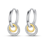 925 Sterling Silver Classic Multi Ring Drop Earrings Elegant Birthday Jewellery