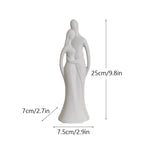 Nordic Ceramic Couple Sculpture Modern Pop Art Living Room Wedding Gift