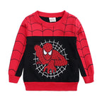 3pcs Spiderman Cosplay Costume Kids Boys Hooded Vest T-Shirt & Pants Tracksuit
