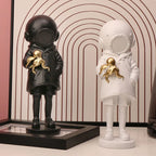 Deep Diver Sculpture Street Art Girl Statue Office Home Interior Decoration Shelf