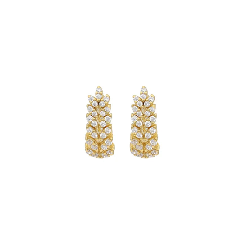 Fashion Silver Colour Stainless Steel Chain Hanging Earrings Huggie