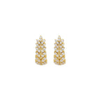 Fashion Silver Colour Stainless Steel Chain Hanging Earrings Huggie