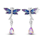 925 Sterling Silver Cute Bees Insects Stud Earrings Exquisite Birthday Gift
