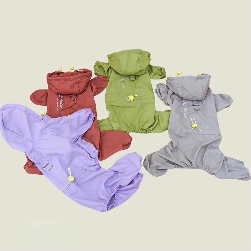 Dog Jacket Series Windproof Raincoat Waterproof Outdoor Jumpsuit Costume