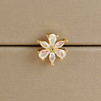 1PC Stainless Steel Mini Zircon Cross Stud Earrings Gold Helix Tragus