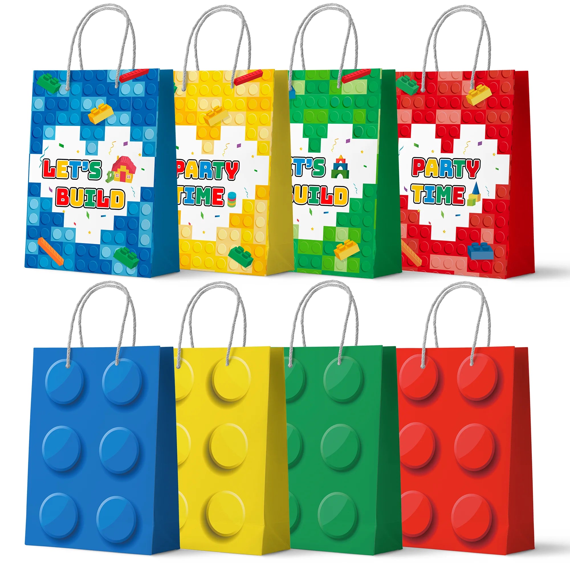 24pc Building Block Party Favor Bags Gift Bags Kids Birthday - Ship from UK