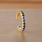 1PC Simple Metal Crystal Ear Cuff Non Piercing Fake Cartilage Clip