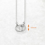 Forever Together Link Chain Necklace 925 Sterling Silver Romantic Love Gift