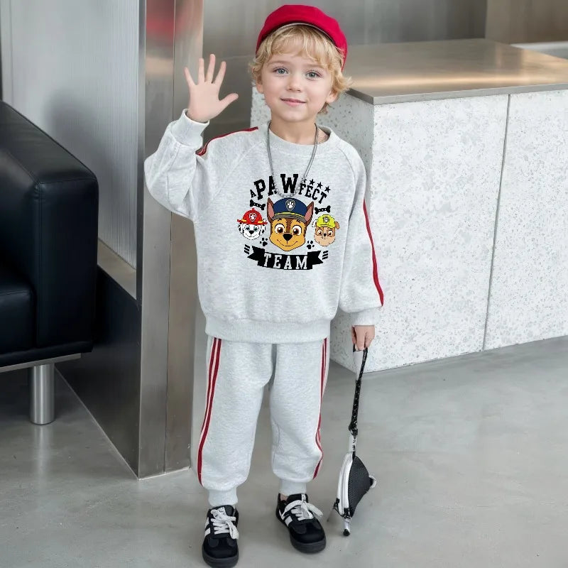 PAW Patrol Boys and Girls Side Stripe Hoodie and Trousers 2-Piece Tracksuit