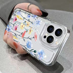 Flower Pattern Clear Case for Redmi 14C 13 12C Note 14 13 12 11 Pro Plus