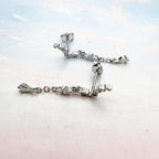 Water Drop Necklace & Earrings Set Ice Crystals 925 Sterling Silver Gift