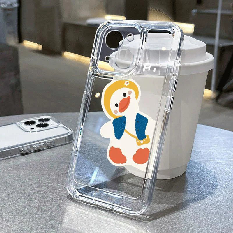 Cute Duck Case for Samsung Galaxy A15 A35 A55 A52 S24 S23 Ultra S22 S21 FE