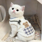 Cozy Plush Pet Vest Warm Fleece Sleeveless Coat Small Dog Cat Indoor Wear