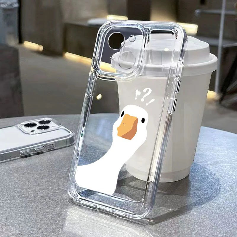 Cute Duck Case for Samsung Galaxy A15 A35 A55 A52 S24 S23 Ultra S22 S21 FE