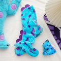 Dinosaur Plush Pet Costume 4-Leg Jumpsuit Flannel Cosplay Party Outfit