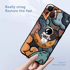 Cartoon Astronaut Case for Redmi Note 13 12 11 Pro Plus 12S 11S