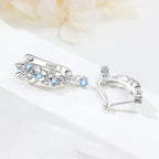 925 Sterling Silver Butterfly Fluttering Insect Drop Earrings Jewellery Gift