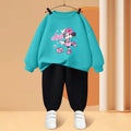 Disney Minnie Mouse Girls O-Neck Hoodie and Trousers 2-Piece Sweatsuit