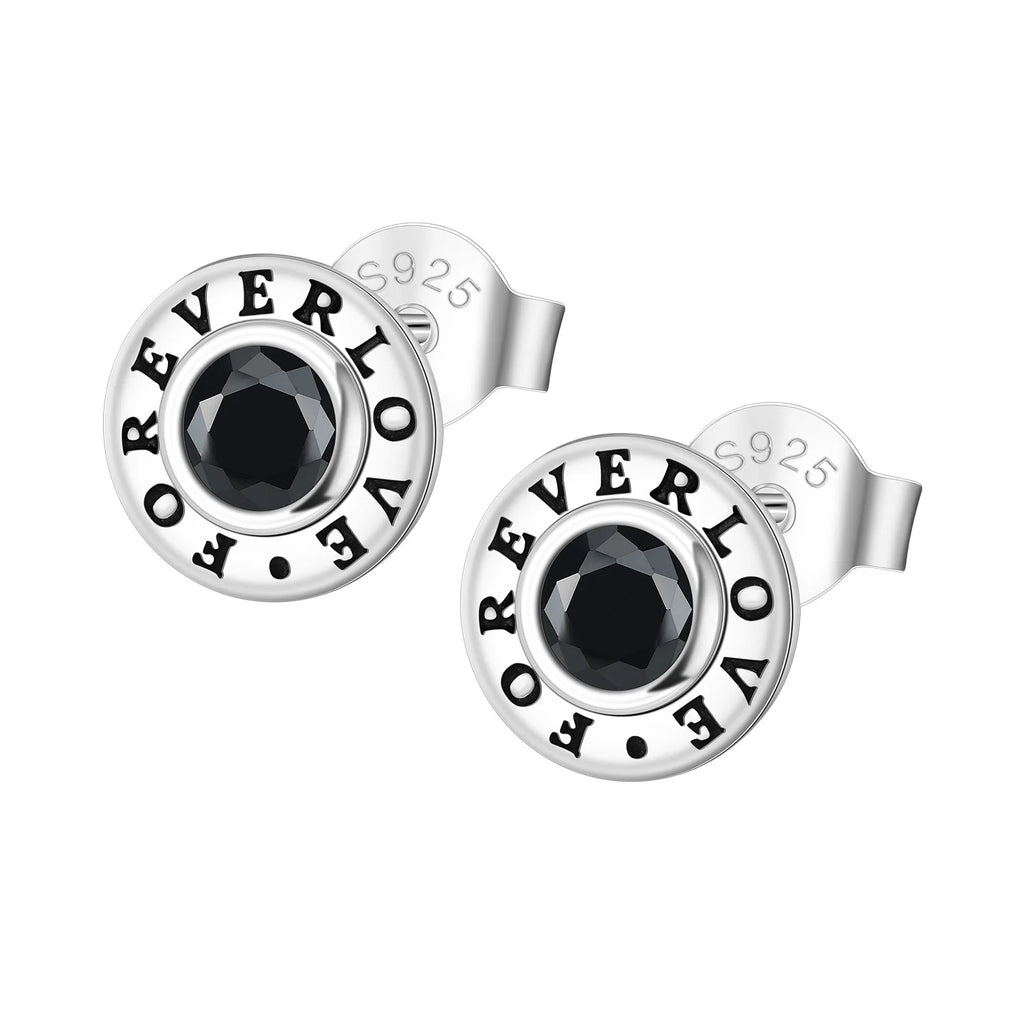 925 Sterling Silver Romantic Pink Love Heart Stud Earrings Birthday Gift