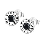 925 Sterling Silver Romantic Pink Love Heart Stud Earrings Birthday Gift
