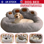 Fluffy Dog Bed Large Pet Sofa Basket Kennel Mat Winter Blanket - Ship from UK