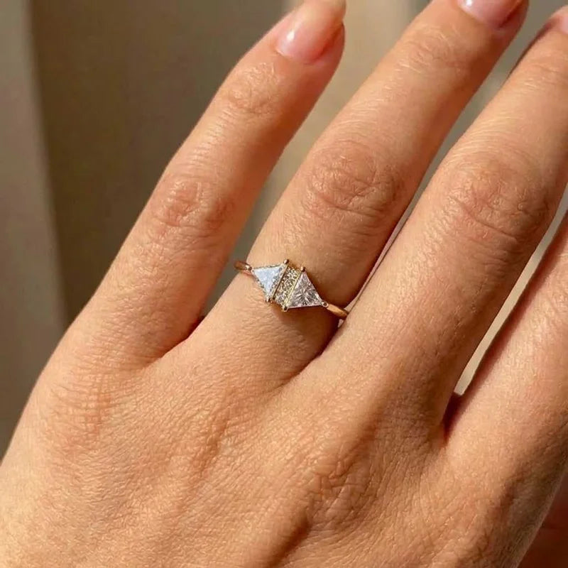 925 Sterling Silver Eternity Princess Square Cubic Zirconia Crystal Ring Engagement Luxury Jewellery