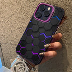 Fashion Honeycomb Building Block IMD Case for iPhone 16 15 14 13 Pro