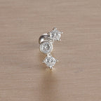 1PC 6 Styles Stainless Steel Mini Zircon Cartilage Piercing Stud