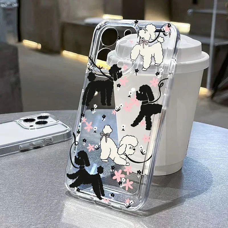 Graffiti Cartoon Dogs Cats Case for Samsung Galaxy A55 A35 A15 S24 S23 Ultra
