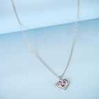 925 Sterling Silver Luminous Firefly Heart Shaped Zircon Pendant Necklace For Women Fashion Anniversary Birthday Jewelry Gifts
