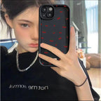 Small Cherry Pattern Case for iPhone 17 16 15 14 13 12 11 Pro Max XR XS Mini