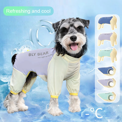 Dog Cooling Vest Summer UV Sun Protection Breathable Mesh Ice Jacket Adjustable