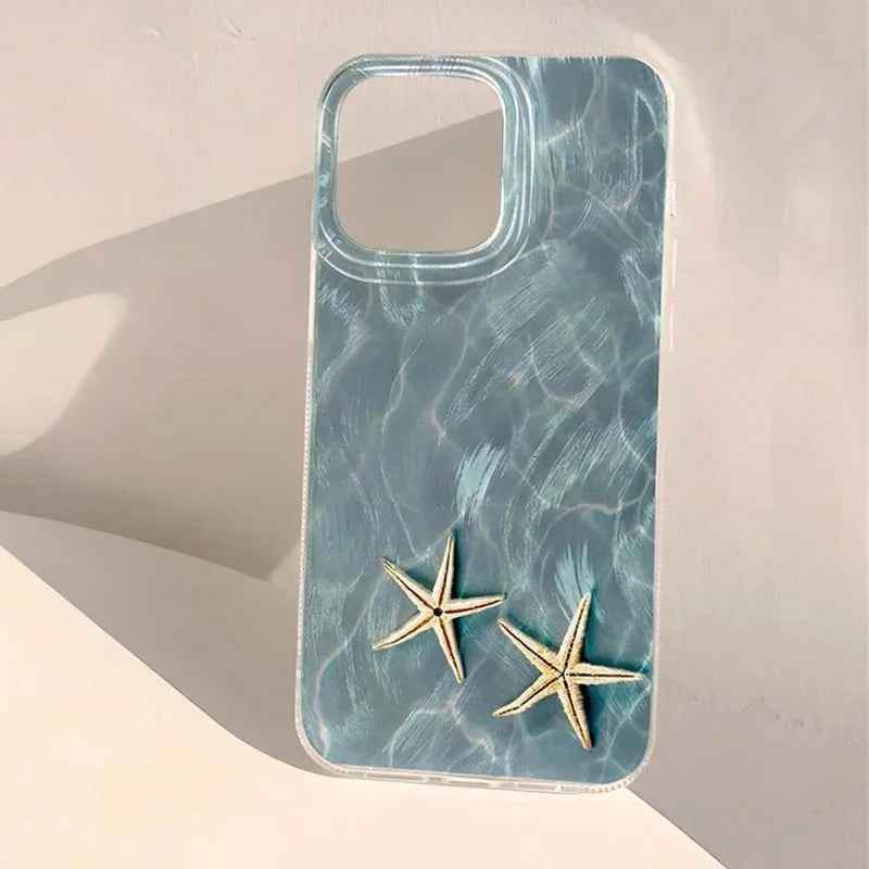Ocean Whale Starfish Case for iPhone 17 16 15 14 13 12 11 Pro Max Plus XR