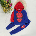 Kids Spiderman Costume Clothing Set Boys Spring Coat & Pants 2pc Clothes Suit
