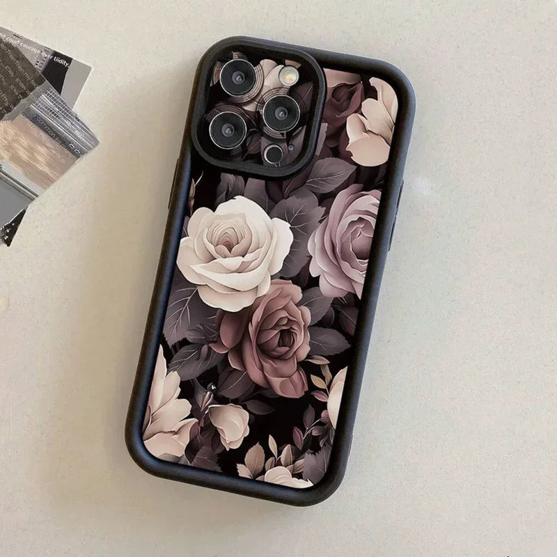 Floral Anti-Drop Case for Samsung A56 A55 A35 S25 S24 S23 S22 Ultra FE Plus